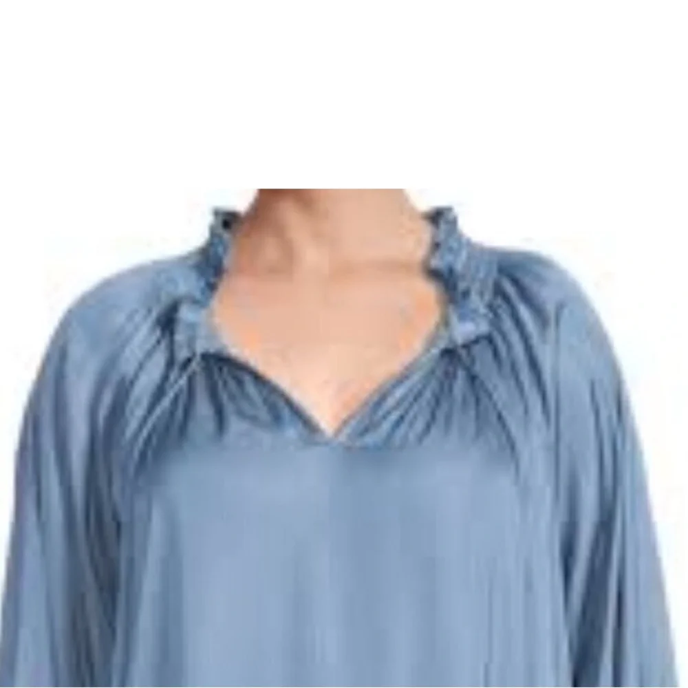 Carmen Marc Valvo Olive green Blouse 3X - Picture 2 of 6